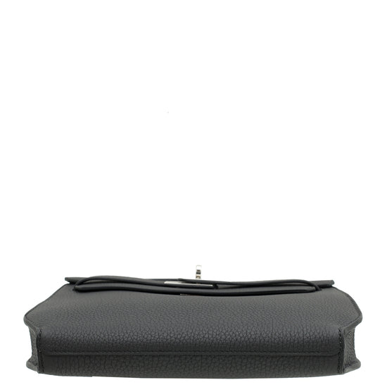 Load image into Gallery viewer, Hermes Noir Kelly Depeches 25 Pouch
