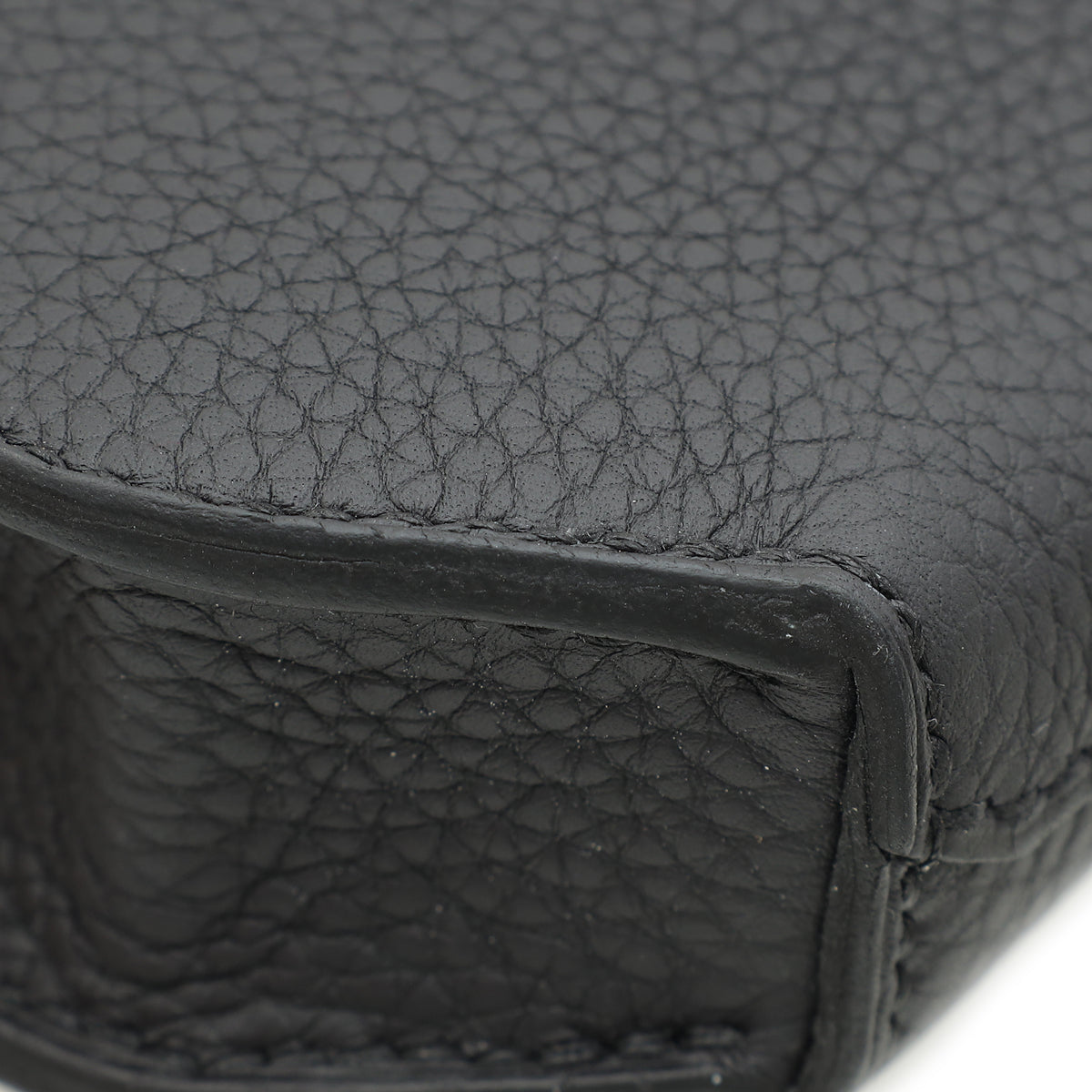 Hermes Noir Kelly Depeches 25 Pouch