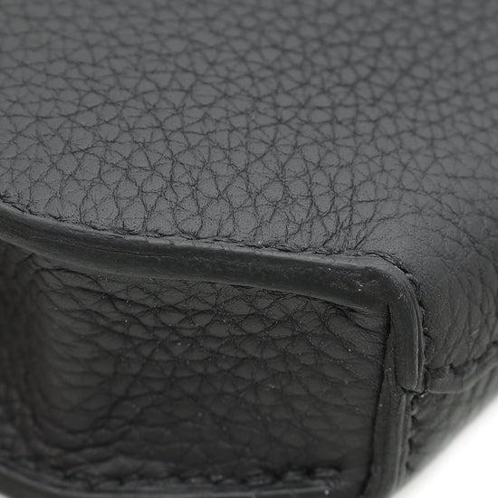 Load image into Gallery viewer, Hermes Noir Kelly Depeches 25 Pouch

