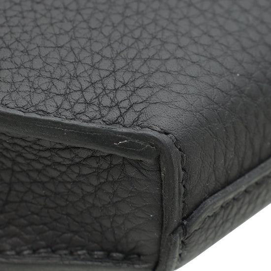 Load image into Gallery viewer, Hermes Noir Kelly Depeches 25 Pouch
