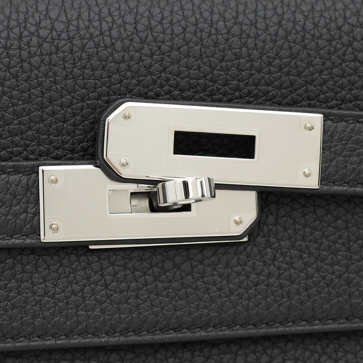 Hermes Noir Kelly Depeches 25 Pouch