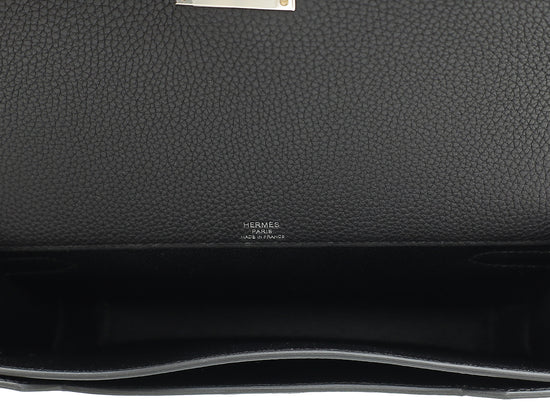 Load image into Gallery viewer, Hermes Noir Kelly Depeches 25 Pouch
