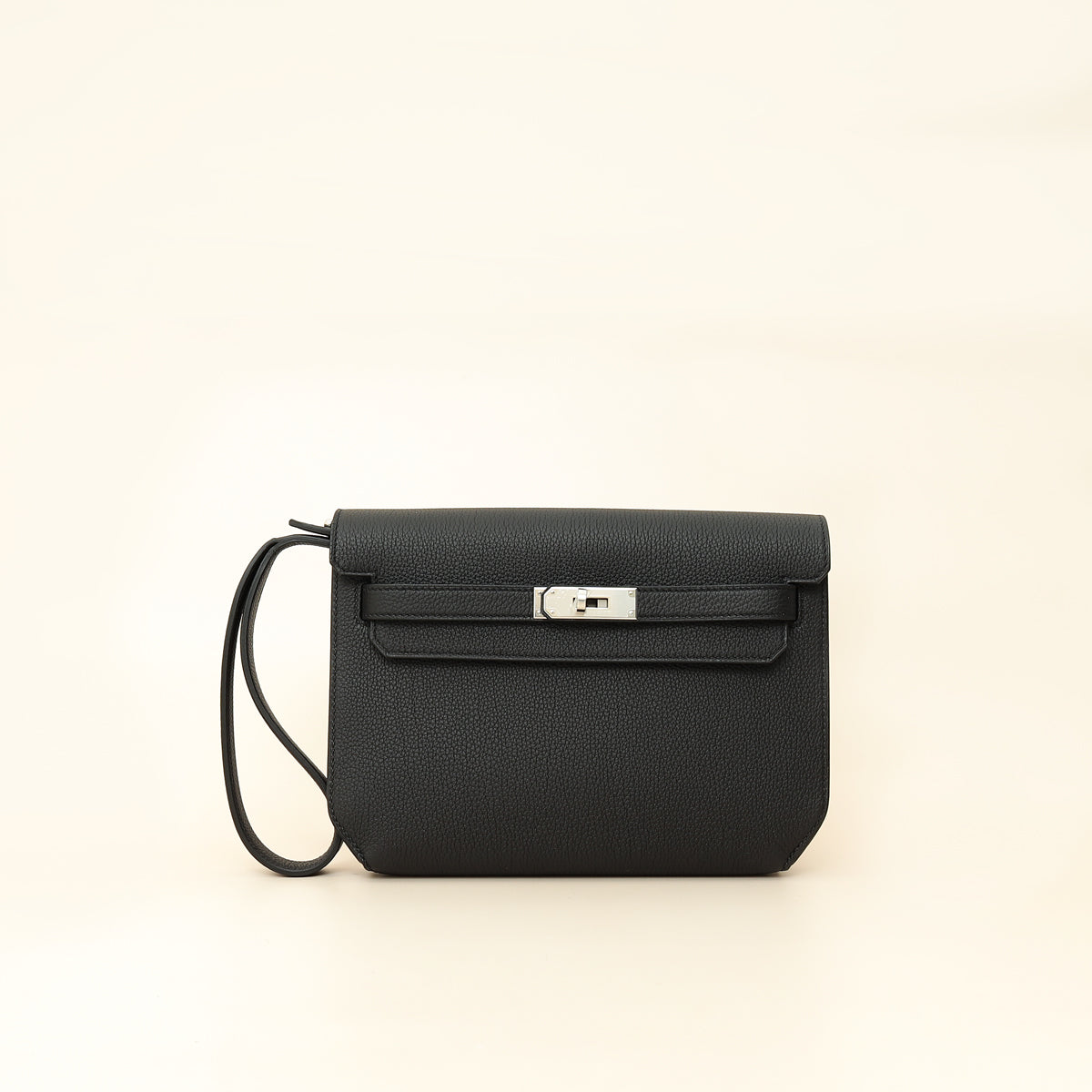 Hermes Noir Kelly Depeches 25 Pouch-Hermes-THE CLOSET
