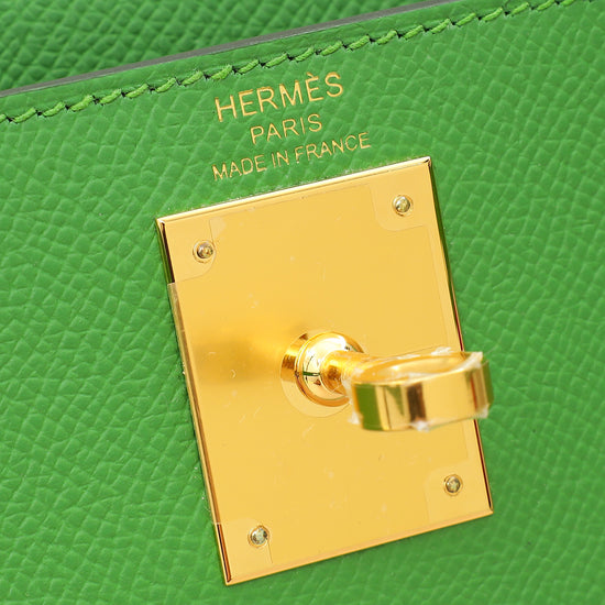 Hermes Vert Yucca Kelly 28 Sellier Bag-Hermes-THE CLOSET