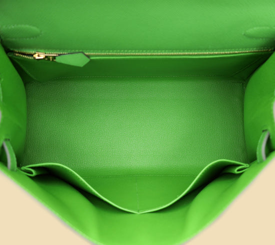 Hermes Vert Yucca Kelly 28 Sellier Bag-Hermes-THE CLOSET