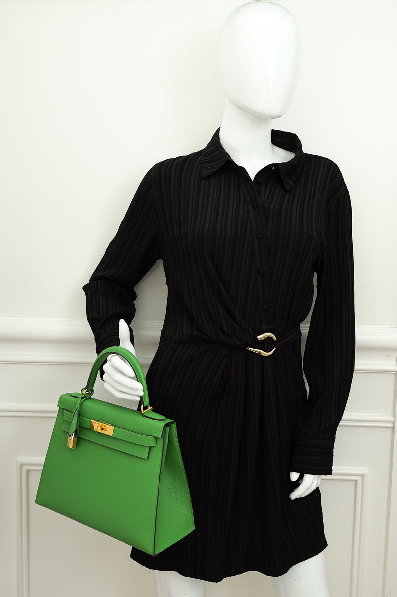 Hermes Vert Yucca Kelly 28 Sellier Bag-Hermes-THE CLOSET