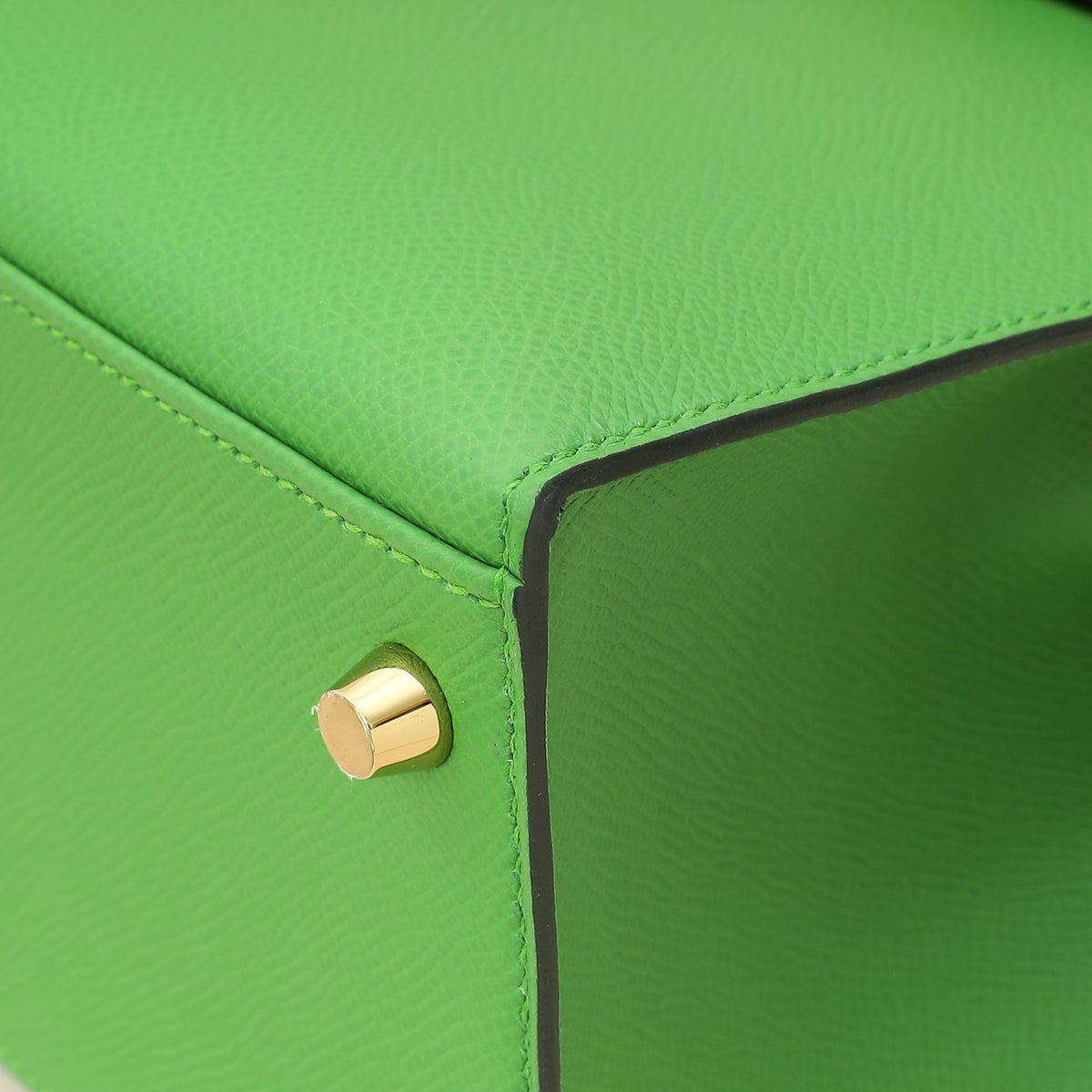 Hermes Vert Yucca Kelly 28 Sellier Bag-Hermes-THE CLOSET