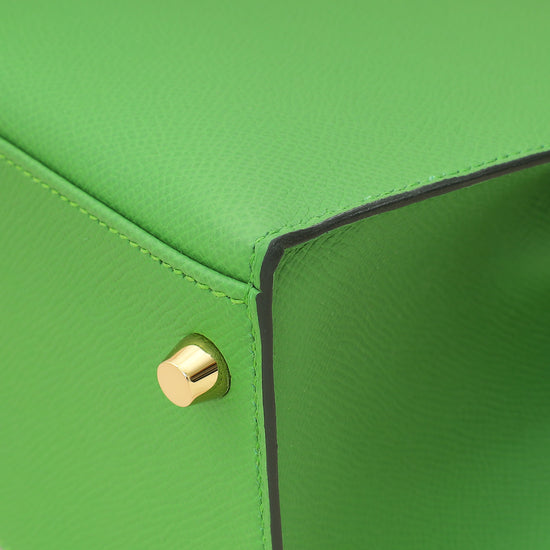 Hermes Vert Yucca Kelly 28 Sellier Bag-Hermes-THE CLOSET