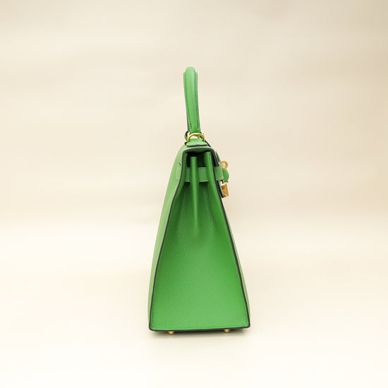 Hermes Vert Yucca Kelly 28 Sellier Bag-Hermes-THE CLOSET