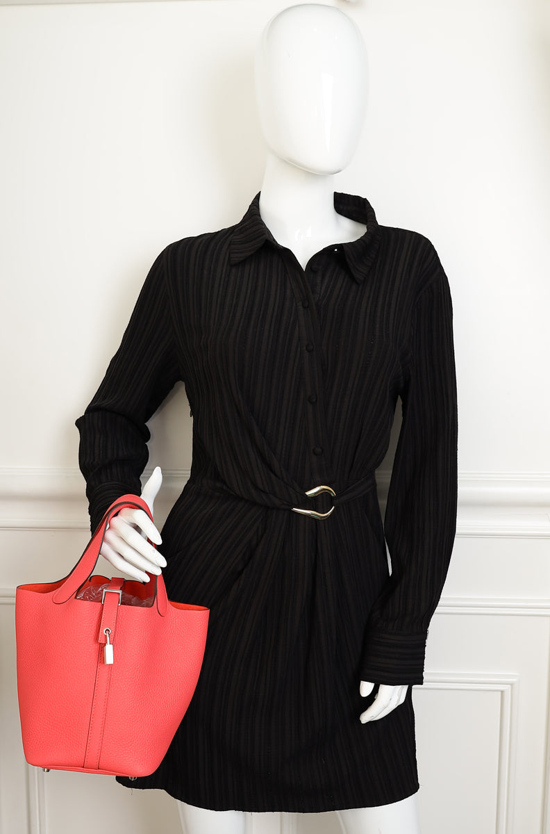 Hermes Rose Texas Picotin Lock 18 Bag-Hermes-THE CLOSET