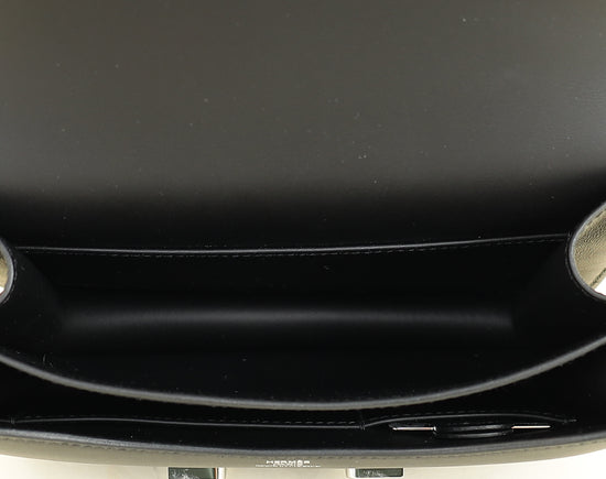 Hermes Noir Constance III Mini Limited Edition "Dancing Flowers" Embroidered Bag