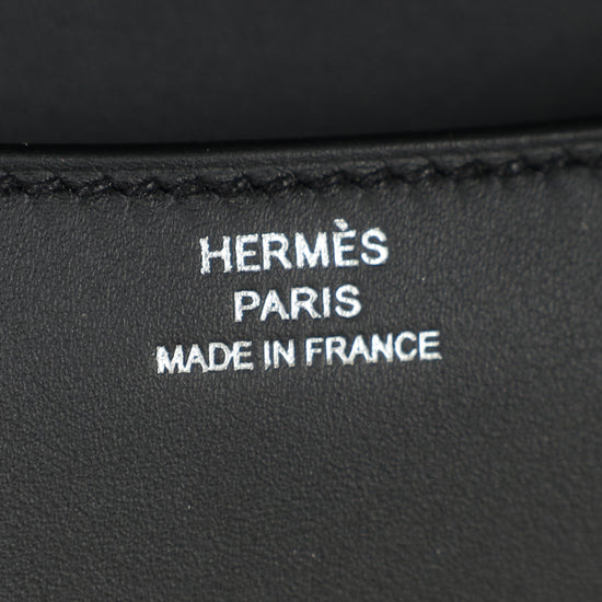 Hermes Noir Constance III Mini Limited Edition "Dancing Flowers" Embroidered Bag