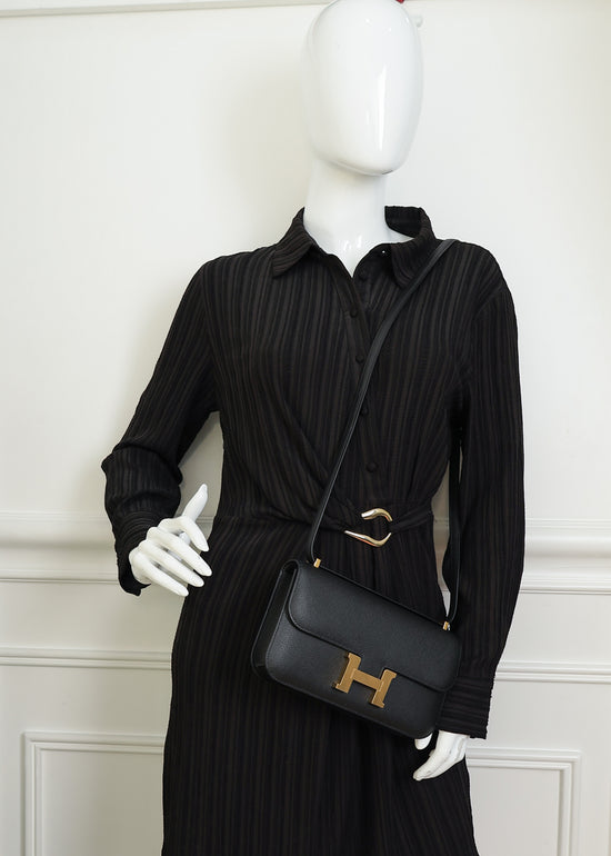 Hermes Noir Constance Elan Bag