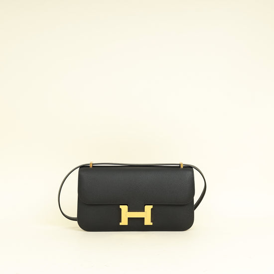 Hermes Noir Constance Elan Bag