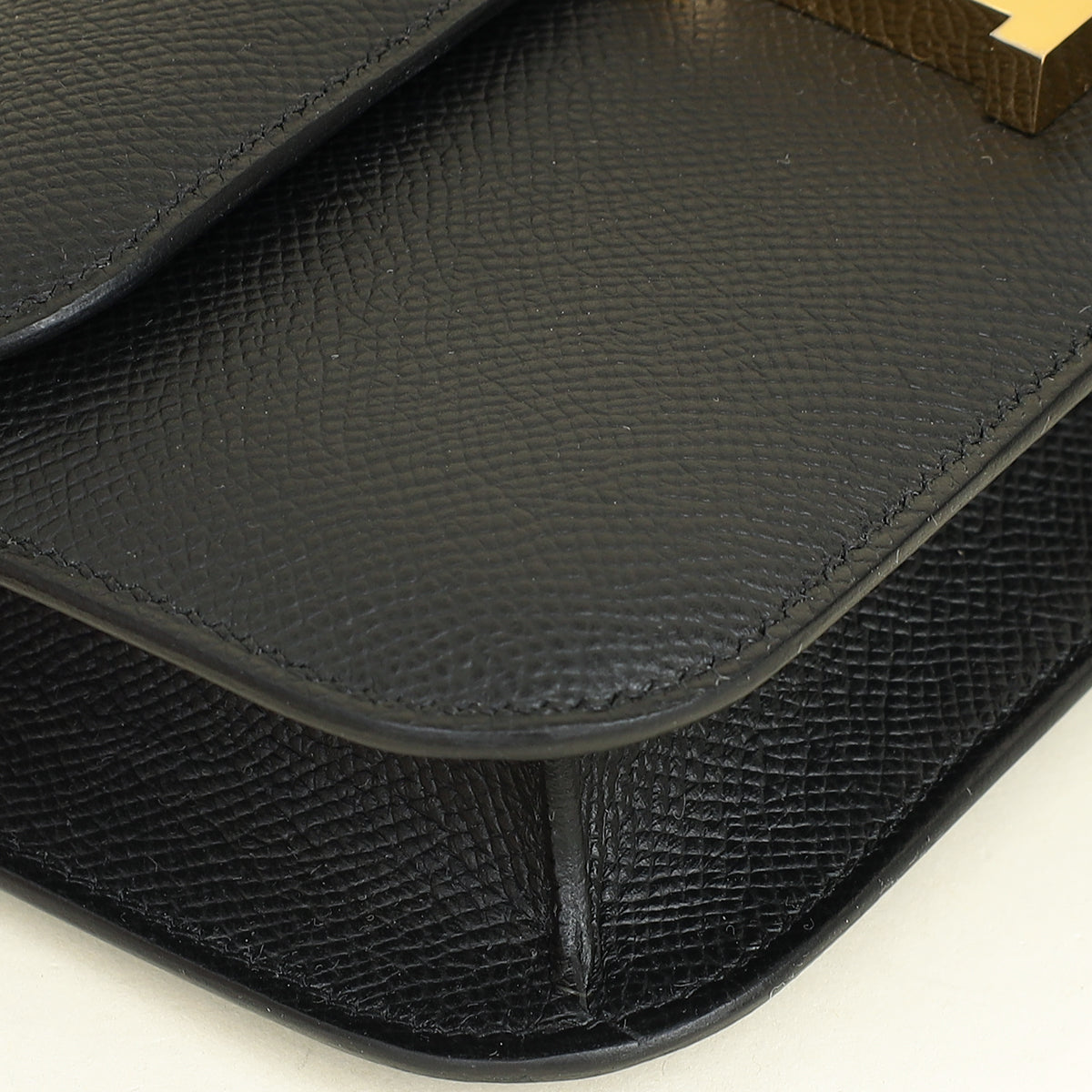 Hermes Noir Constance Elan Bag