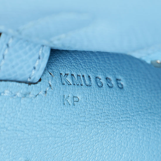 Hermes Bleu Celeste Kelly 25 Sellier Bag