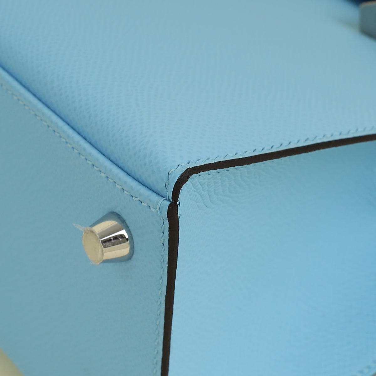 Hermes Bleu Celeste Kelly 25 Sellier Bag