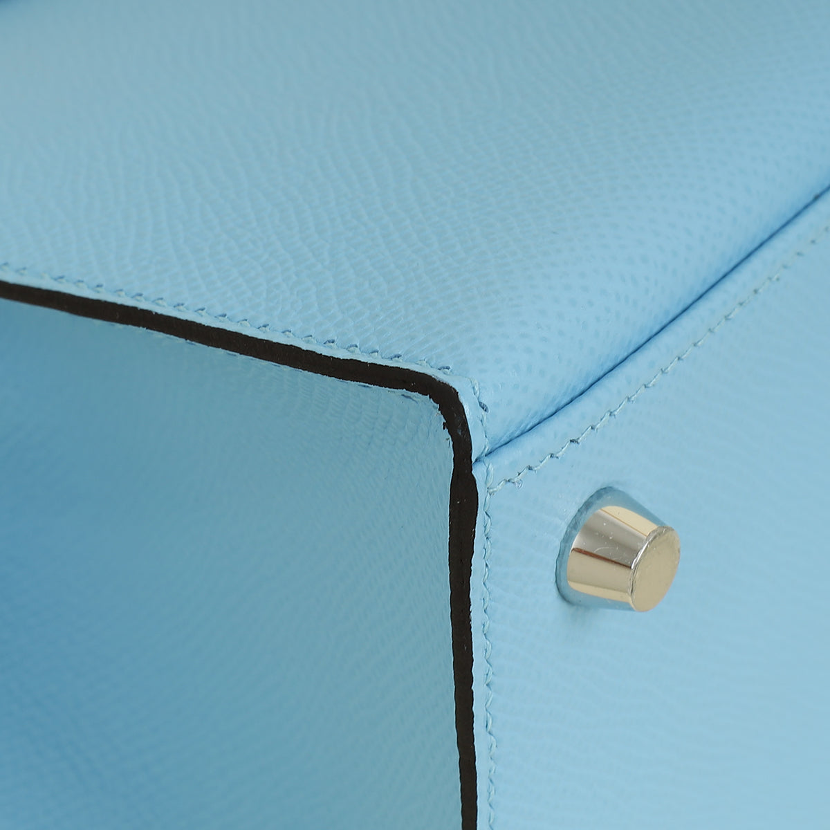 Hermes Bleu Celeste Kelly 25 Sellier Bag