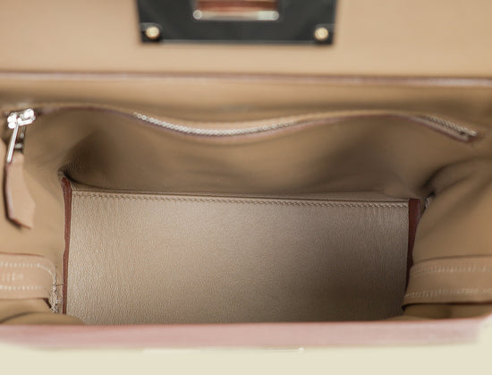 Hermes Etoupe 24/24 21 Swift Bag