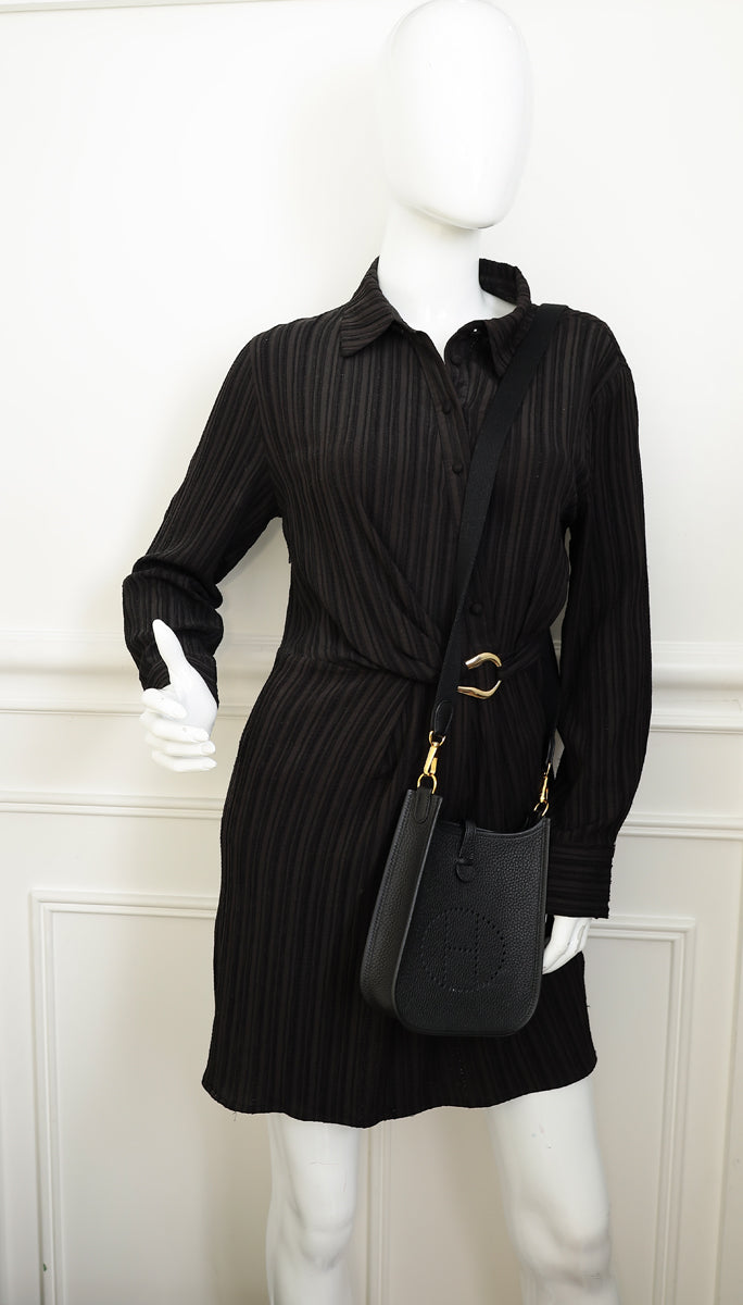 Hermes Noir Evelyne 16 TPM Bag