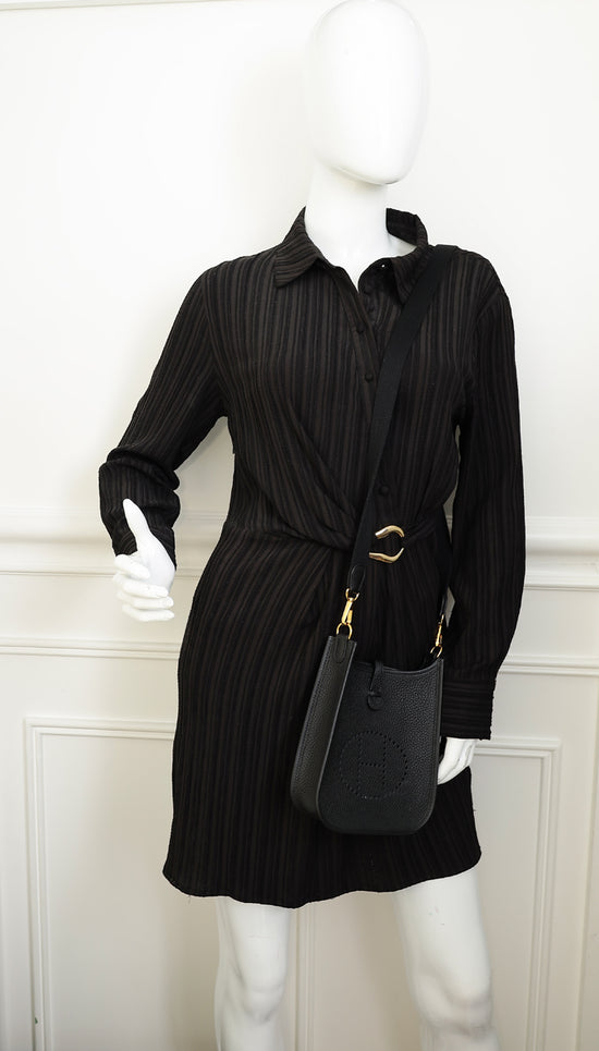 Hermes Noir Evelyne 16 TPM Bag