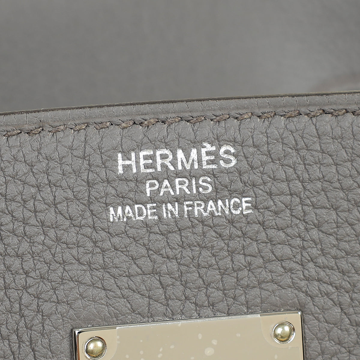 Hermes Gris Etain Haut à Courroies HAC Birkin 40 Bag — image 11 of 14