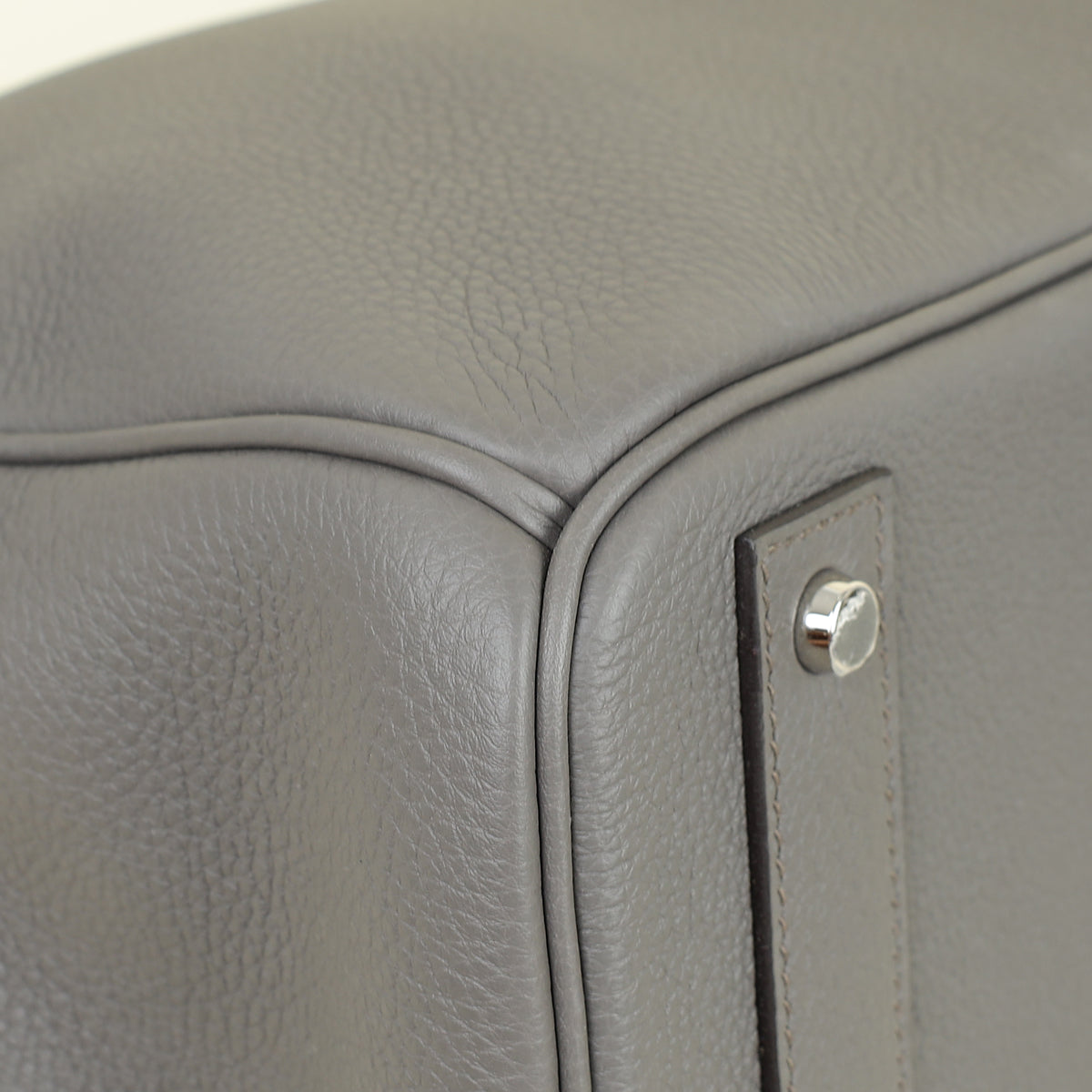 Hermes Gris Etain Haut à Courroies HAC Birkin 40 Bag — image 6 of 14