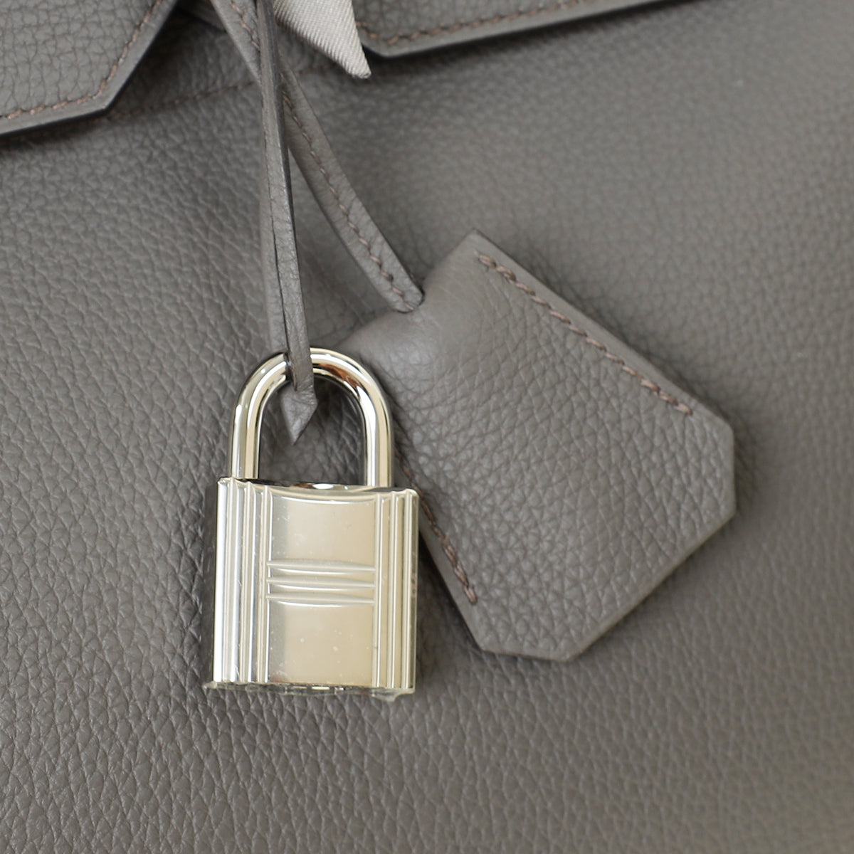 Hermes Gris Etain Haut à Courroies HAC Birkin 40 Bag — image 9 of 14