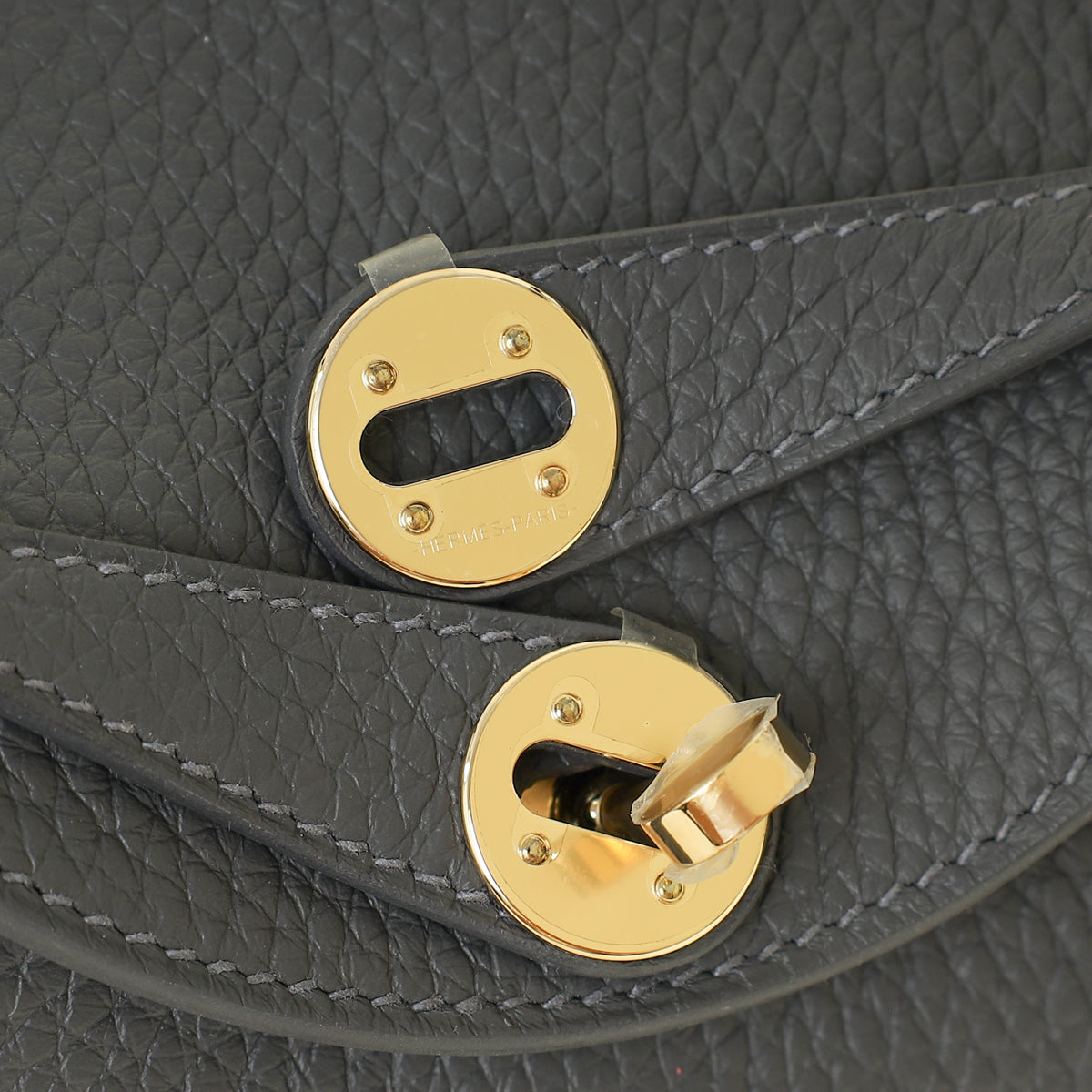 Hermes Gris Misty Mini Lindy Bag — image 9 of 13