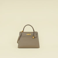 Hermes Etoupe Kelly 28 Sellier Bag