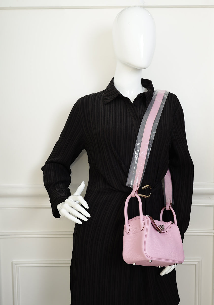 Hermes Mauve Sylvestre Mini Lindy Bag — image 13 of 13