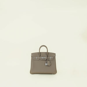 Hermes Etoupe Birkin 25 Bag