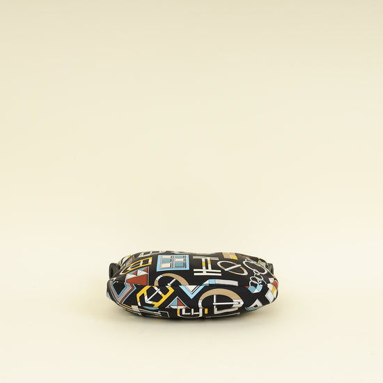 Hermes Tricolor Carre en Boucles Sursoie To Go Pouch