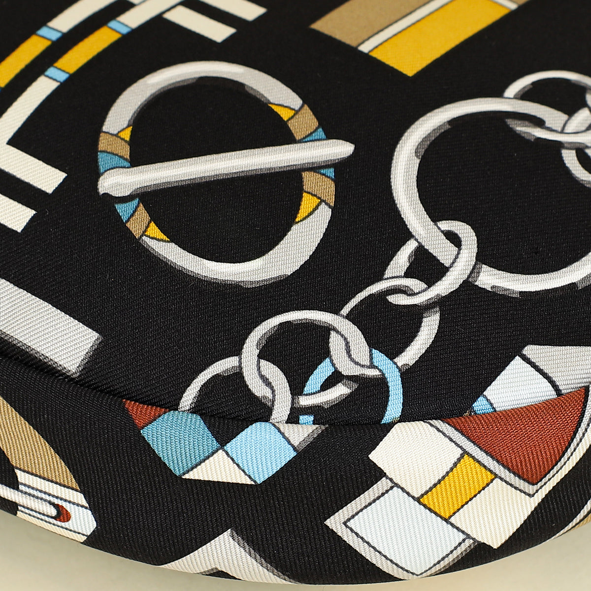 Hermes Tricolor Carre en Boucles Sursoie To Go Pouch