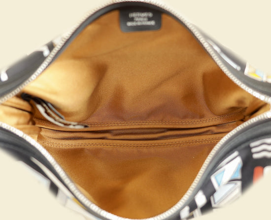 Hermes Tricolor Carre en Boucles Sursoie To Go Pouch