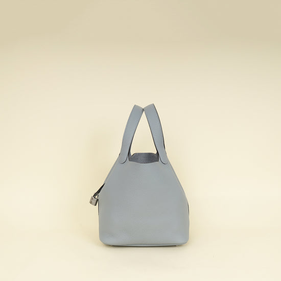 Hermes Gris Pantin Picotin Lock 22 Bag-Hermes-THE CLOSET