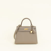 Hermes Etoupe Sellier Kelly 25 Bag