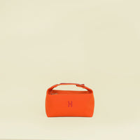 Hermes Orange Feu Bride-A-Brac Large Case