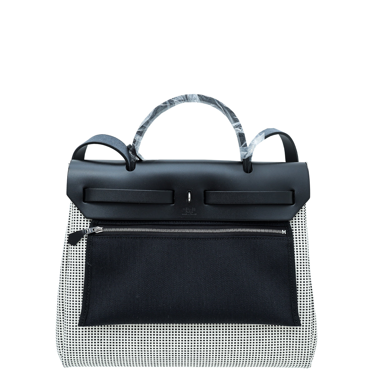 Hermes Bicolor Viking Quadrille Hunter Cowhide Herbag 31 PM Bag-Hermes-THE CLOSET