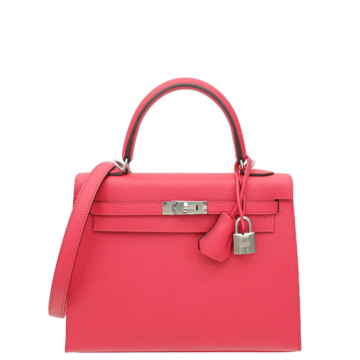 Hermes Rose Extreme Sellier Kelly 25 Bag