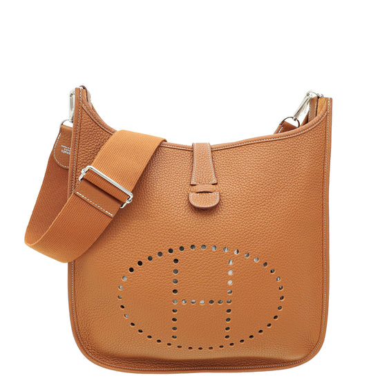 Hermes Gold Evelyne III GM Bag