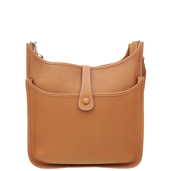 Hermes Gold Evelyne III GM Bag