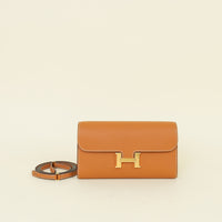 Hermes Gold Constance To Go Wallet