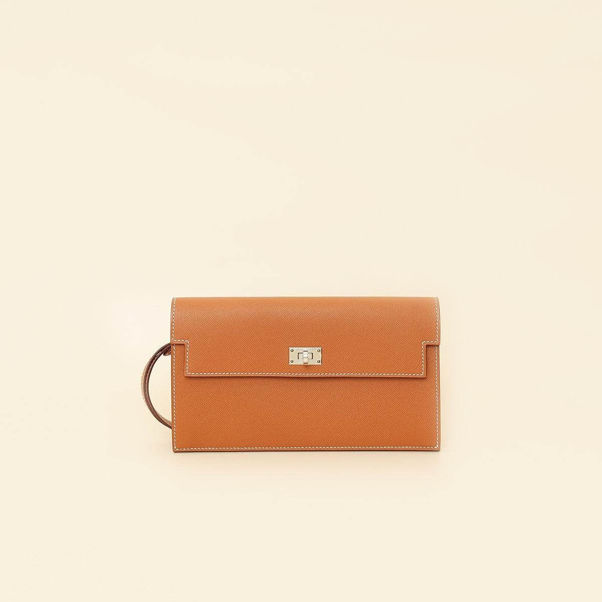 Hermes Gold Madame Kelly Pocket Long Wallet-Hermes-THE CLOSET