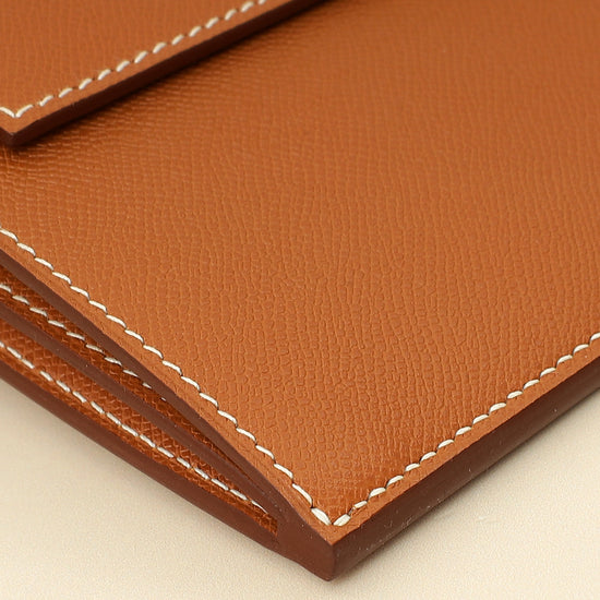 Hermes Gold Madame Kelly Pocket Long Wallet-Hermes-THE CLOSET