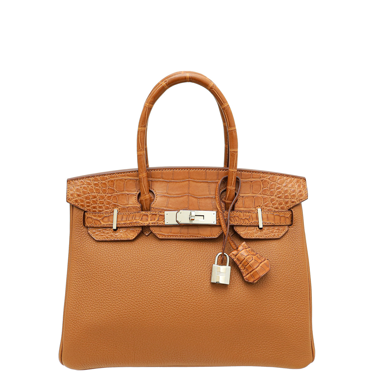 Hermes Gold Mississippi Alligator Matte Birkin 30 Touch Bag-Hermes-THE CLOSET