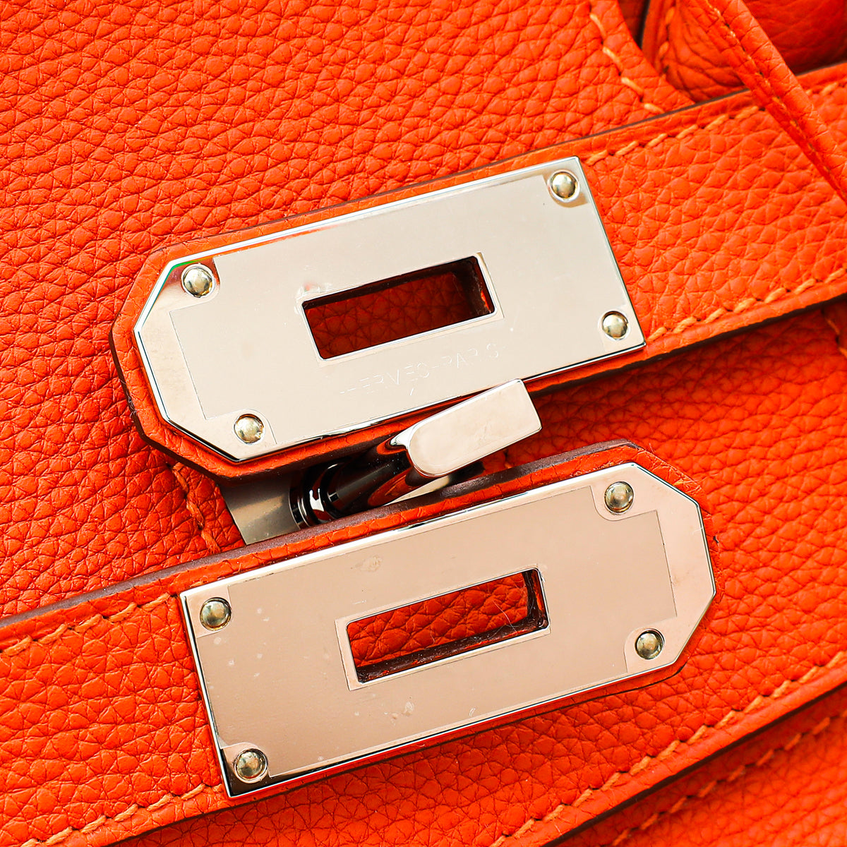 Hermes Feu Coup De Soleil Birkin HAC 40 Shadow Clochette and Lock Bag