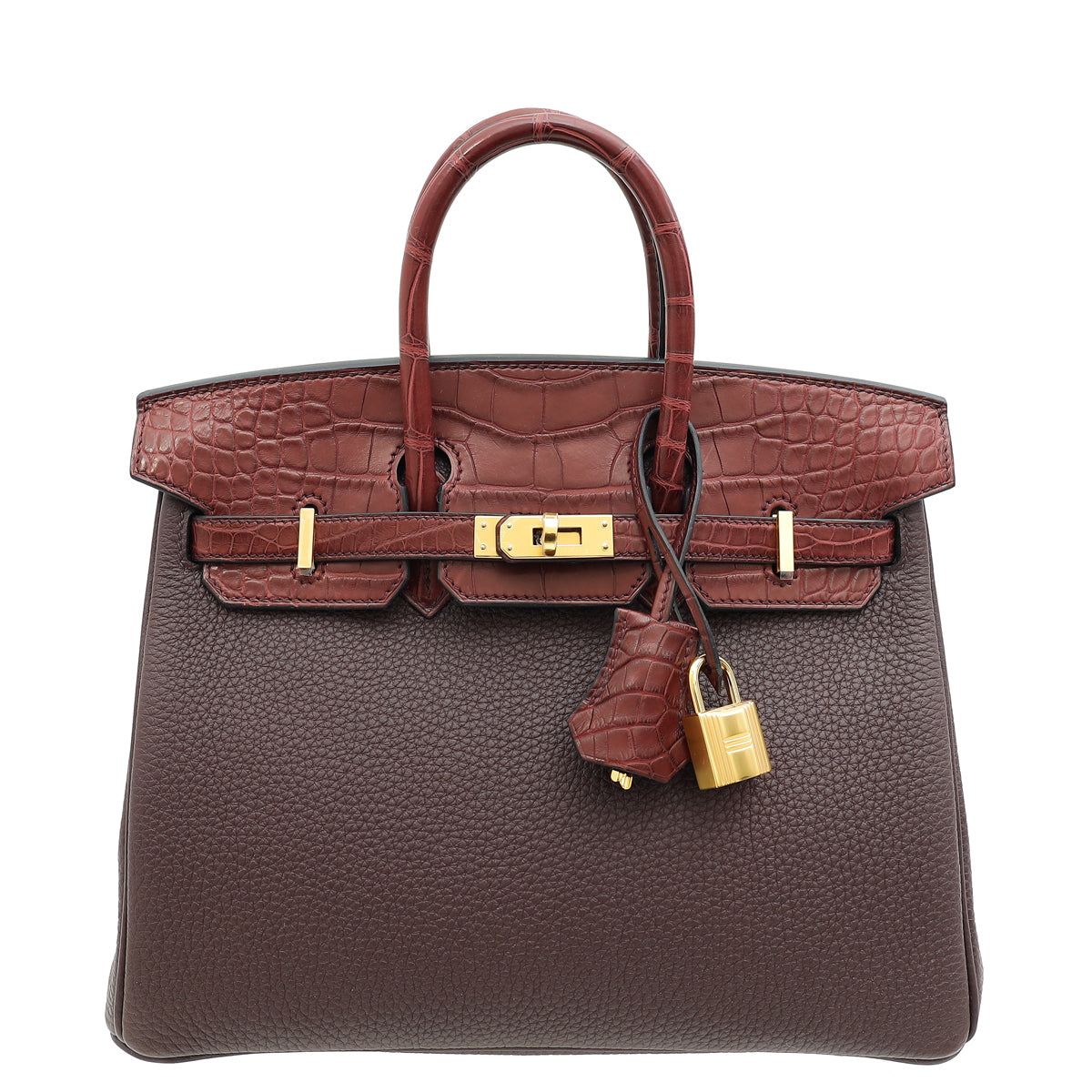 Hermes Bicolor Matte Alligator Birkin 25 Touch Bag-Hermes-THE CLOSET