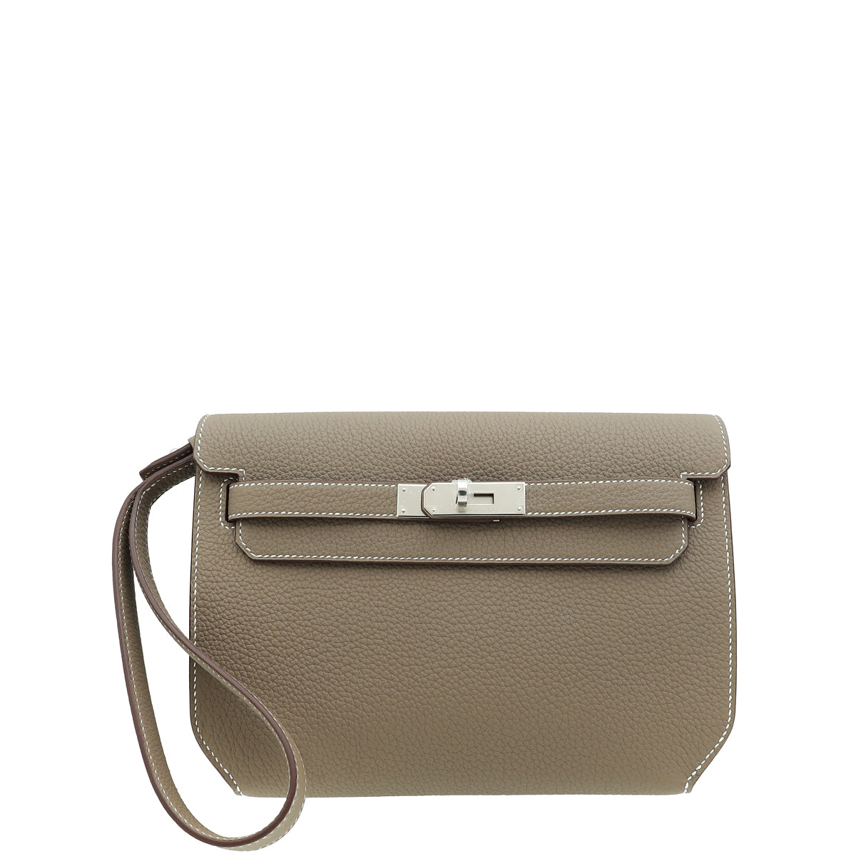 Hermes Etoupe Kelly Depeches 25 Pouch-Hermes-THE CLOSET