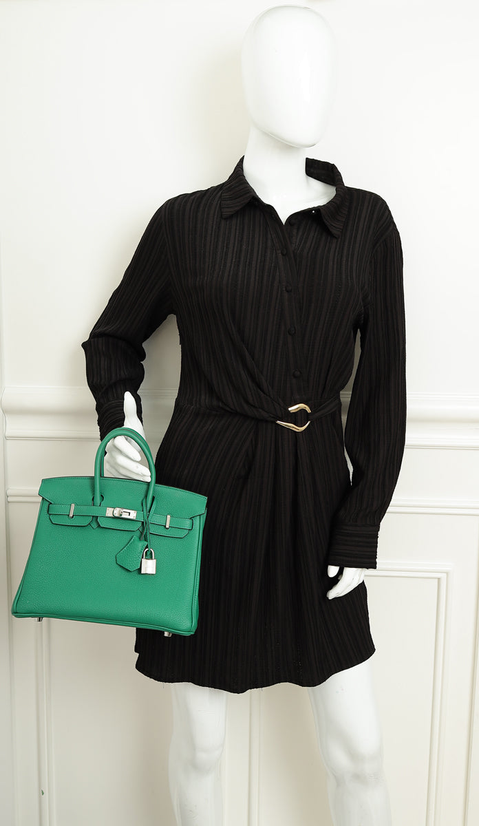 Hermes Vert Vertigo Birkin 25 Retourne Bag-Hermes-THE CLOSET